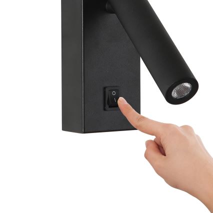 Brilagi - LED Wandspot MAYA LED/3W/230V 4000K zwart