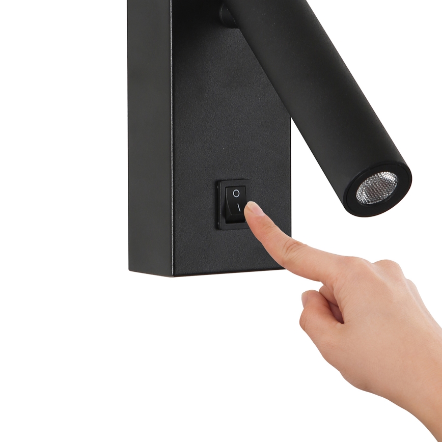 Brilagi - LED Wandspot MAYA LED/3W/230V 4000K zwart