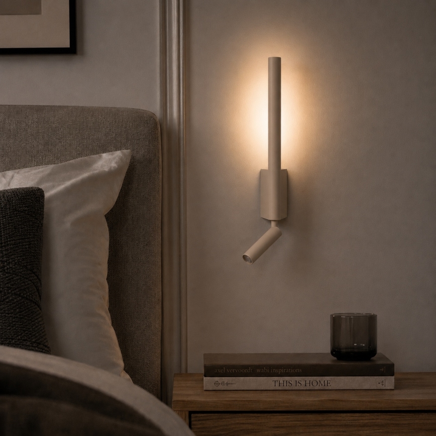BRILAGI - LED wandspot VIXON LED/3W/230V + LED/5W beige CRI 90