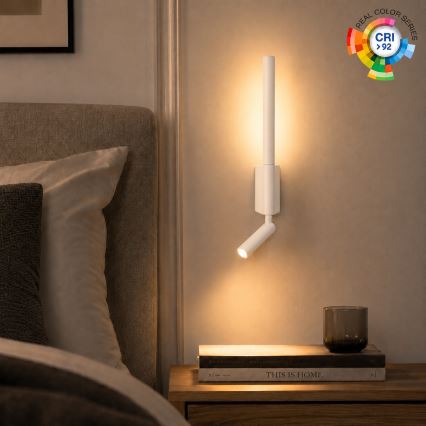 BRILAGI - LED wandspot VIXON LED/3W/230V + LED/5W wit CRI 90