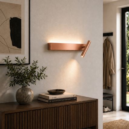 Brilagi - LED wandspot VIXON LED/3W/230V + LED/7W bronskleurig CRI 90