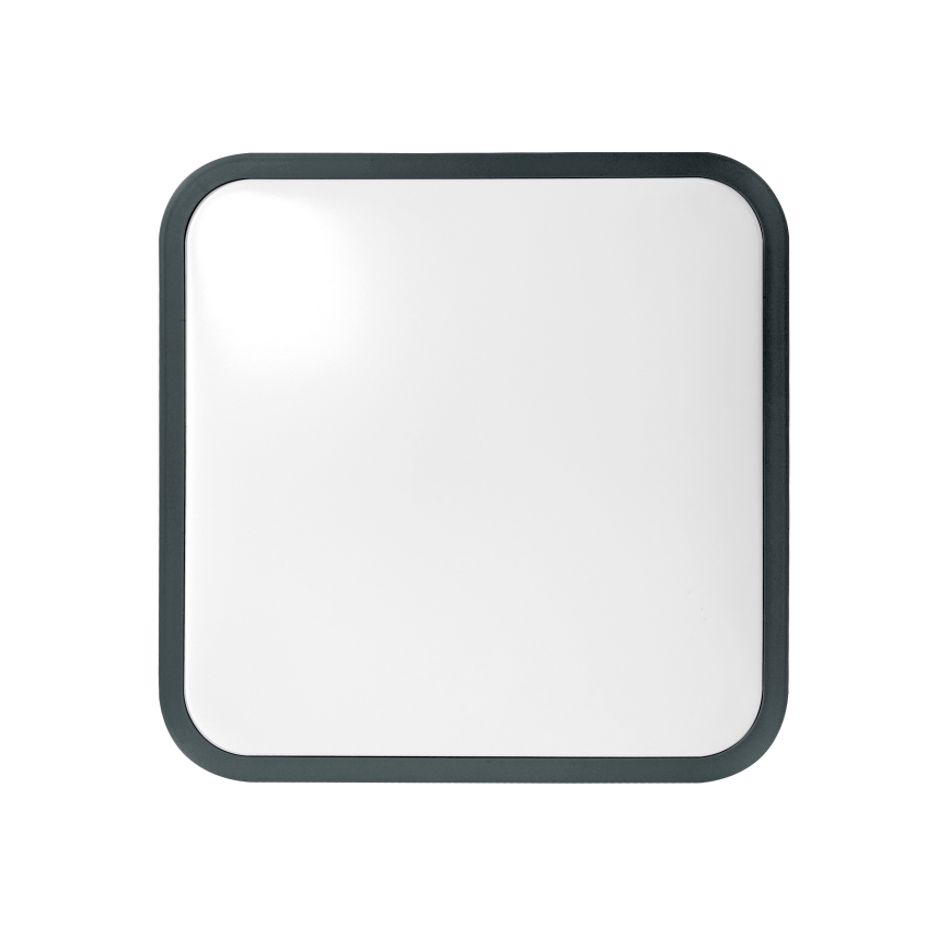 Brilagi - LED plafondlamp voor de badkamer met sensor ZENNA LED/18W/230V 28,5x28,5 cm IP44 antraciet + afstandsbediening