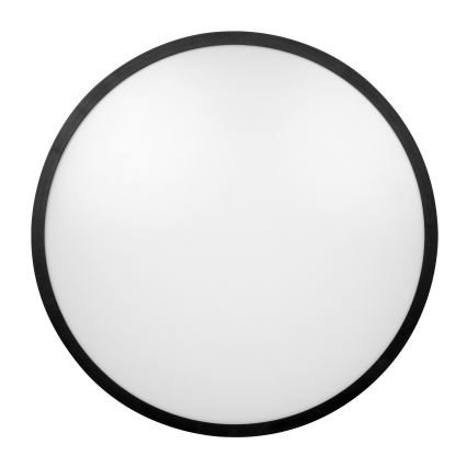 Brilagi - LED plafondlamp voor badkamer met sensor ZENNA LED/18W/230V Ø 29,5 cm IP44 zwart + afstandsbediening