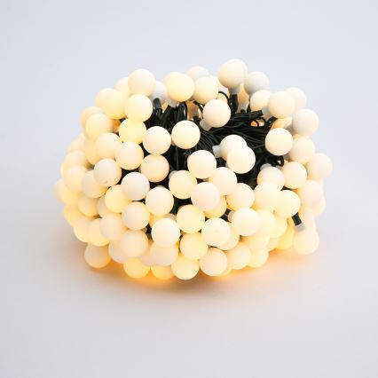 BRILAGI - LED zonne-aangedreven decoratieve lichtslinger BUBBLE 200xLED/8 functies 20m IP65 warmwit 800 mAh