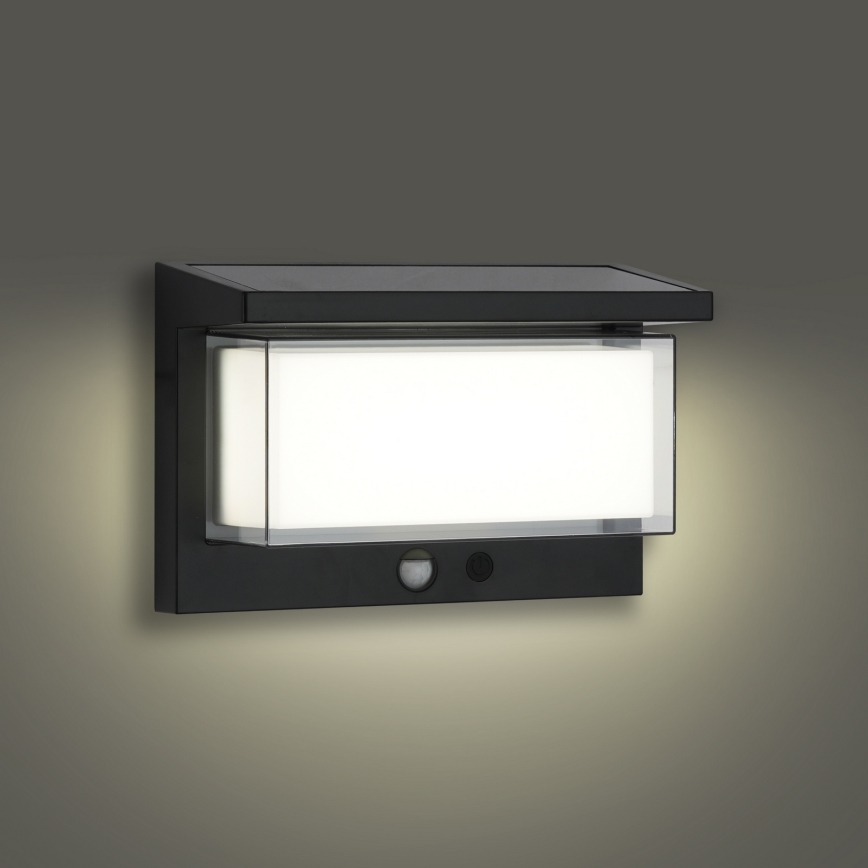 Brilagi - LED zonne-energie wandlamp met sensor SUN LUME LED/10W/3,7V 4000 mAh IP44