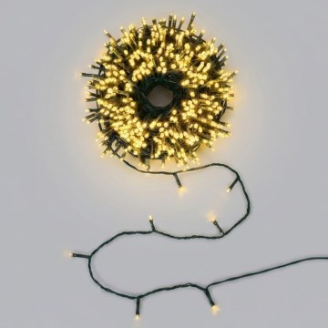 BRILAGI - LED zonne-kerstverlichting 500xLED/8 functies 52m 1200 mAh IP65 warm wit