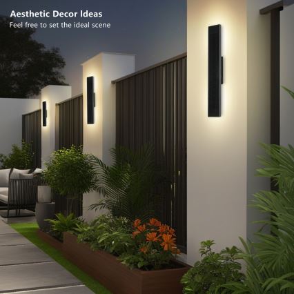 Brilagi - LED dimbare zonne-wandlamp SUN LED/4W/3,7V  60 cm 4000 mAh IP44