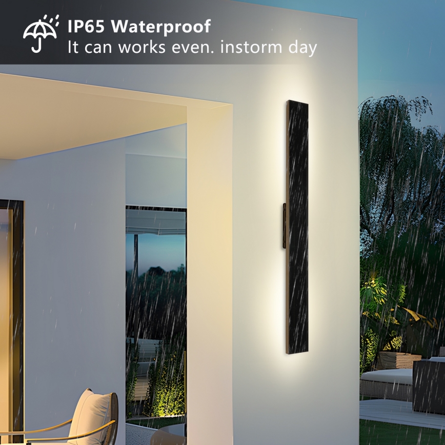 Brilagi - Dimbare LED zonne-wandlamp SUN LED/5,5W/3,7V 100 cm 6000 mAh IP44
