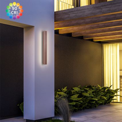 Brilagi - LED buitenmuurlamp LINEAR LED/12W/230V 3000K IP65 50 cm bruin CRI 90