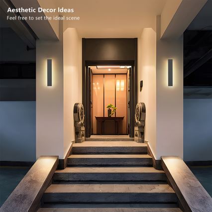 Brilagi - LINEAR LED buitenwandlamp 8W/230V 3000K IP65 30 cm antraciet CRI 90