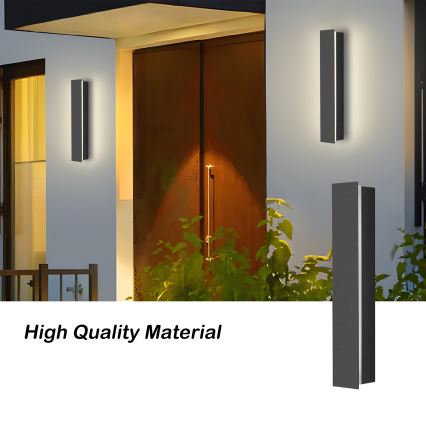 Brilagi - LINEAR LED buitenwandlamp 8W/230V 3000K IP65 30 cm antraciet CRI 90