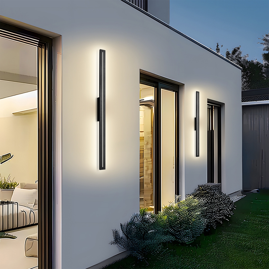 Brilagi - LED Buitenwandlamp LINEO LED/24W/230V 3000K IP65 100 cm zwart CRI 90