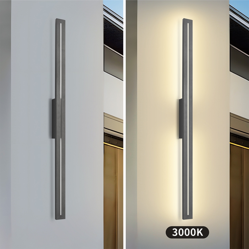 Brilagi - LED buitenwandlamp LINEO LED/24W/230V 3000K IP65 100 cm antraciet CRI 90