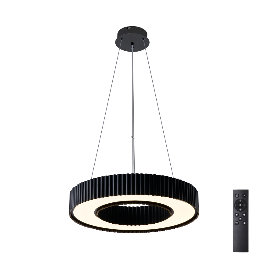 Brilagi - LUMIX dimbare LED-hanglamp aan staalkabel, 48W, 230V, 3000-6000K, zwart, Ø 50 cm + afstandsbediening