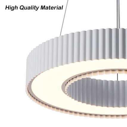 Brilagi - LUMIX LED dimbare hanglamp aan kabel, 48W/230V, 3000–6000K, wit, Ø 50 cm + afstandsbediening