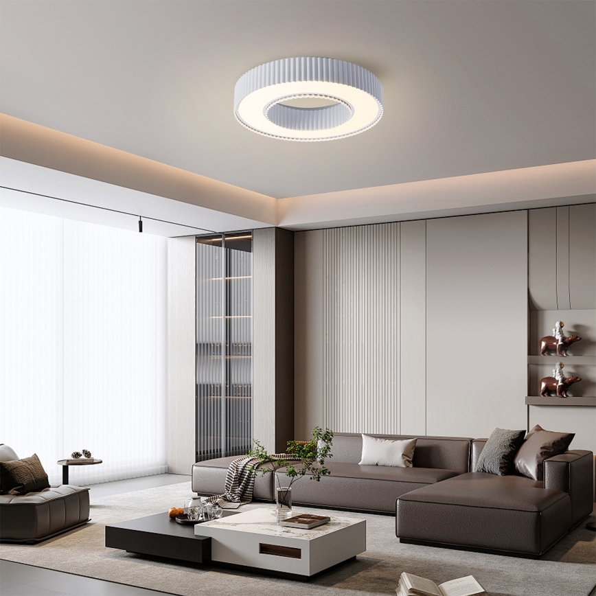 Brilagi - Dimbare LED-plafondlamp LUMIX LED/48W/230V 3000-6000K wit Ø 50 cm + afstandsbediening