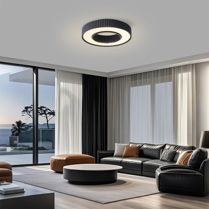 Brilagi - dimbare LED-plafondlamp LUMIX LED/48W/230V 3000-6000K zwart Ø 50 cm + afstandsbediening