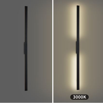Brilagi - LED buitenwandlamp LUNA LED/30W/230V 3000K IP65 150 cm zwart CRI 90