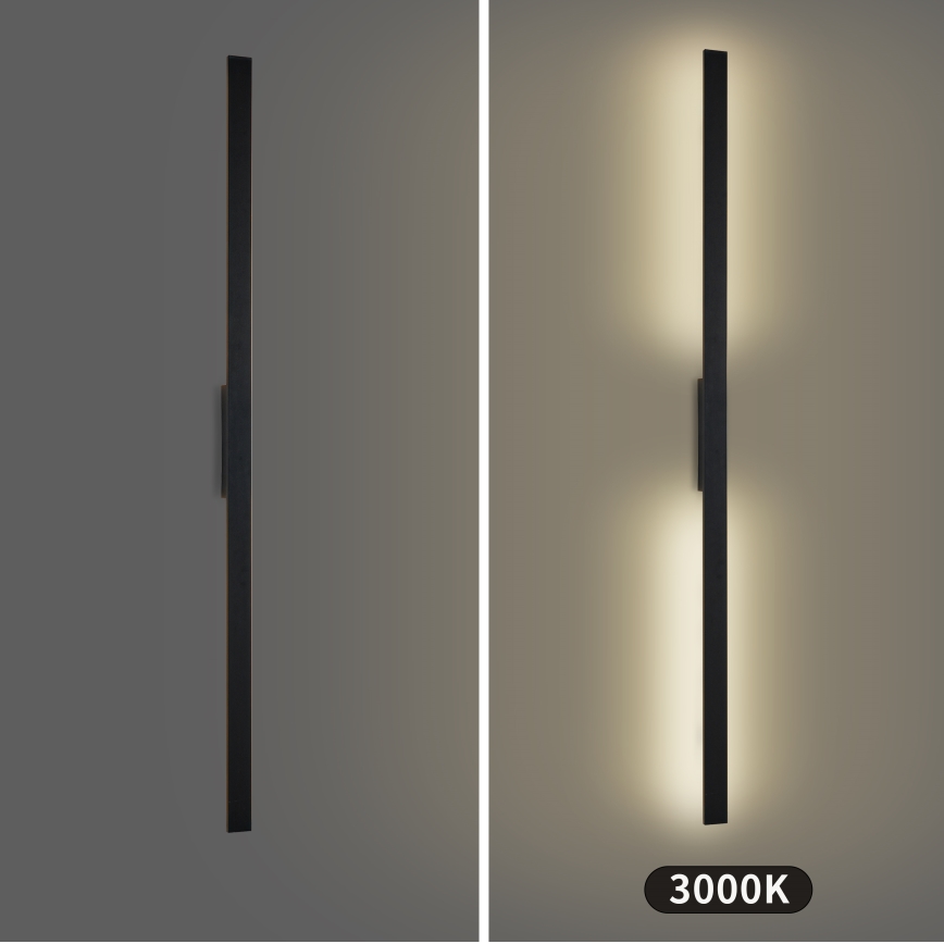 Brilagi - LED buitenwandlamp LUNA LED/30W/230V 3000K IP65 150 cm zwart CRI 90