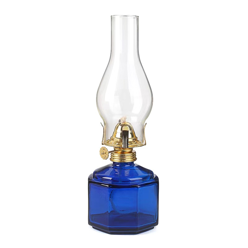 Brilagi - MERLIN petroleumlamp, blauw