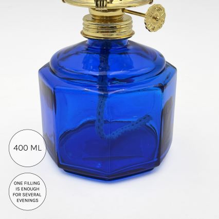 Brilagi - MERLIN petroleumlamp, blauw