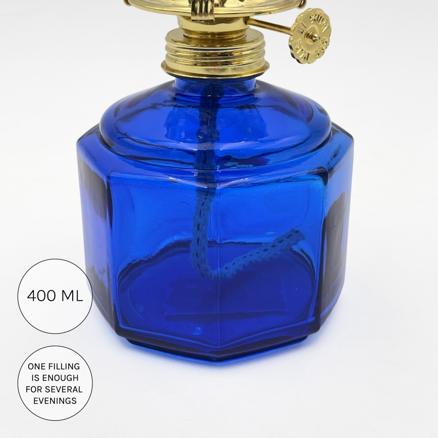 Brilagi - MERLIN petroleumlamp, blauw
