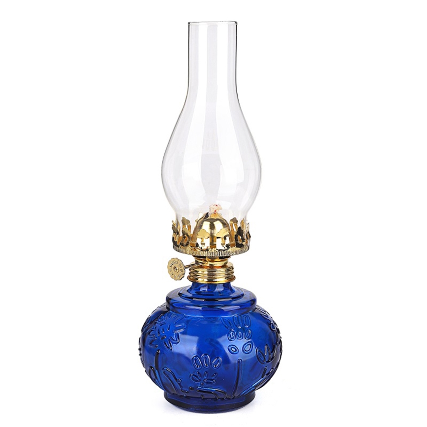 Brilagi - MERLIN petroleumlamp blauw