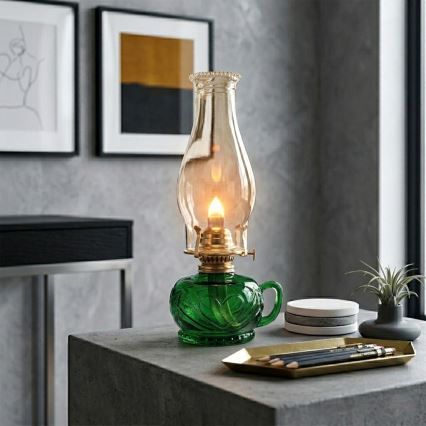 Brilagi - MERLIN petroleumlamp, groen