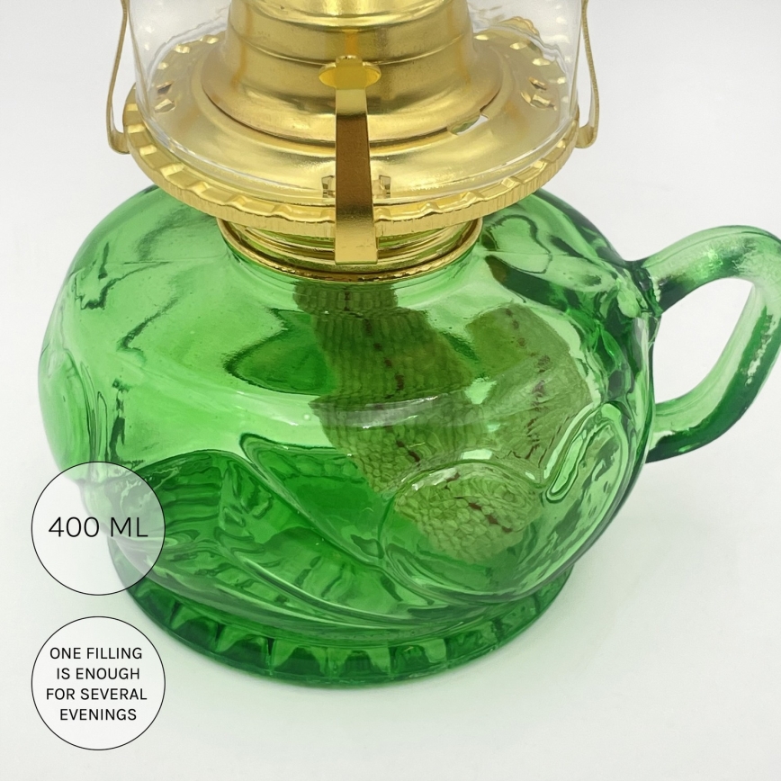 Brilagi - MERLIN petroleumlamp, groen
