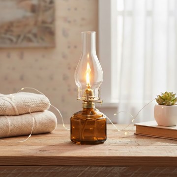 Brilagi - MERLIN petroleumlamp oranje