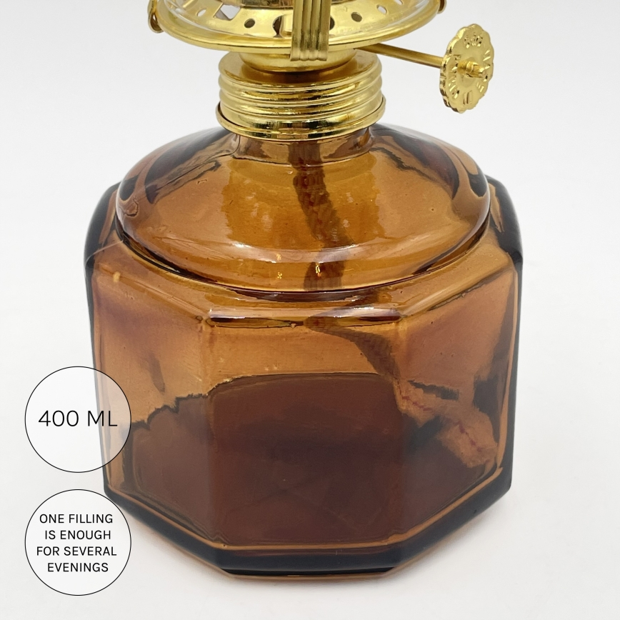Brilagi - MERLIN petroleumlamp oranje