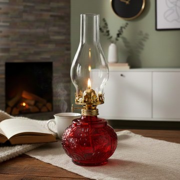Brilagi - MERLIN petroleumlamp, rood