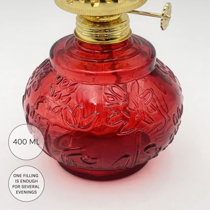 Brilagi - MERLIN petroleumlamp rood