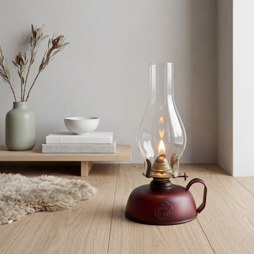 Brilagi - MERLIN petroleumlamp rood