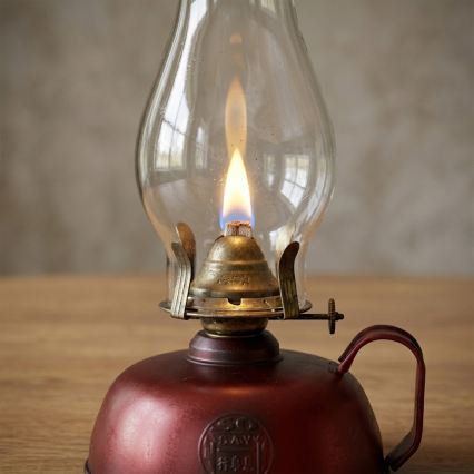 Brilagi - MERLIN petroleumlamp rood