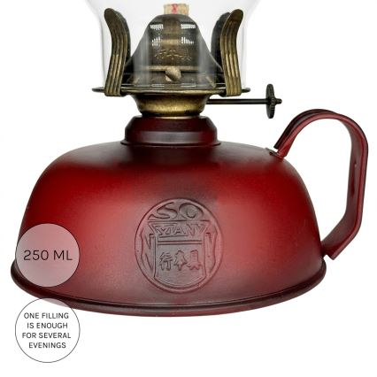 Brilagi - MERLIN petroleumlamp rood