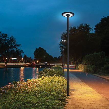 Brilagi - Metalen paal voor URBAN buitenlichtmast, 4 m, Ø 58 mm, zwart