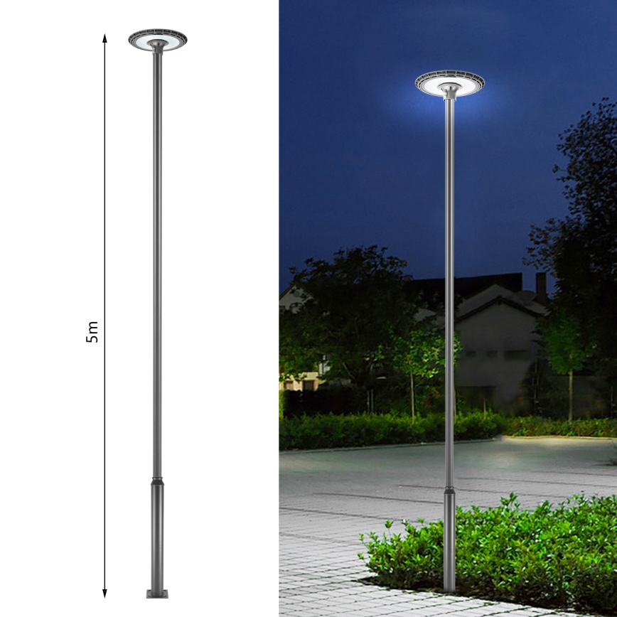 Brilagi - Metalen lichtmast voor URBAN buitenverlichting, 5 m, Ø 58 mm, antraciet