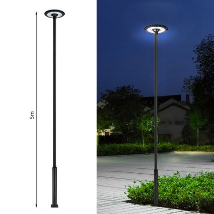 Brilagi - Metalen mast voor URBAN buitenverlichting, 5 m, Ø 58 mm, zwart