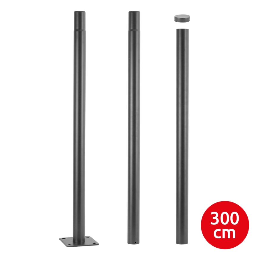 Brilagi - Metalen paal voor buitenverlichting URBAN 3 m mast Ø 58 mm antraciet