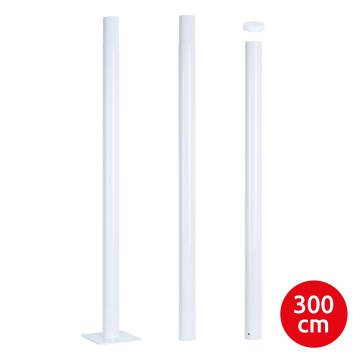 Brilagi - Metalen paal voor buitenverlichting URBAN 3 m mast Ø 58 mm wit