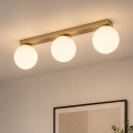 Brilagi - MILO 3-lichts plafondspot 3x E27/60W/230V beige/goud