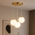 Brilagi - MILO hanglamp met kabel 3xE27/60W/230V goud