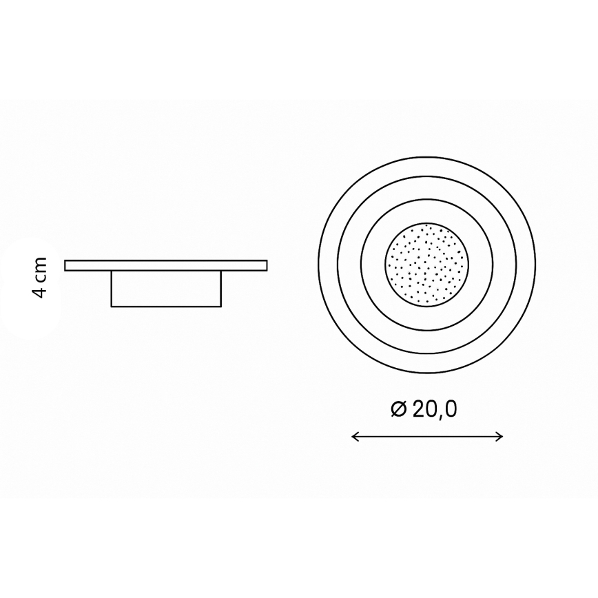 Brilagi - MODERN MINI LED plafondlamp/29W/230V 3000/4000/6000K