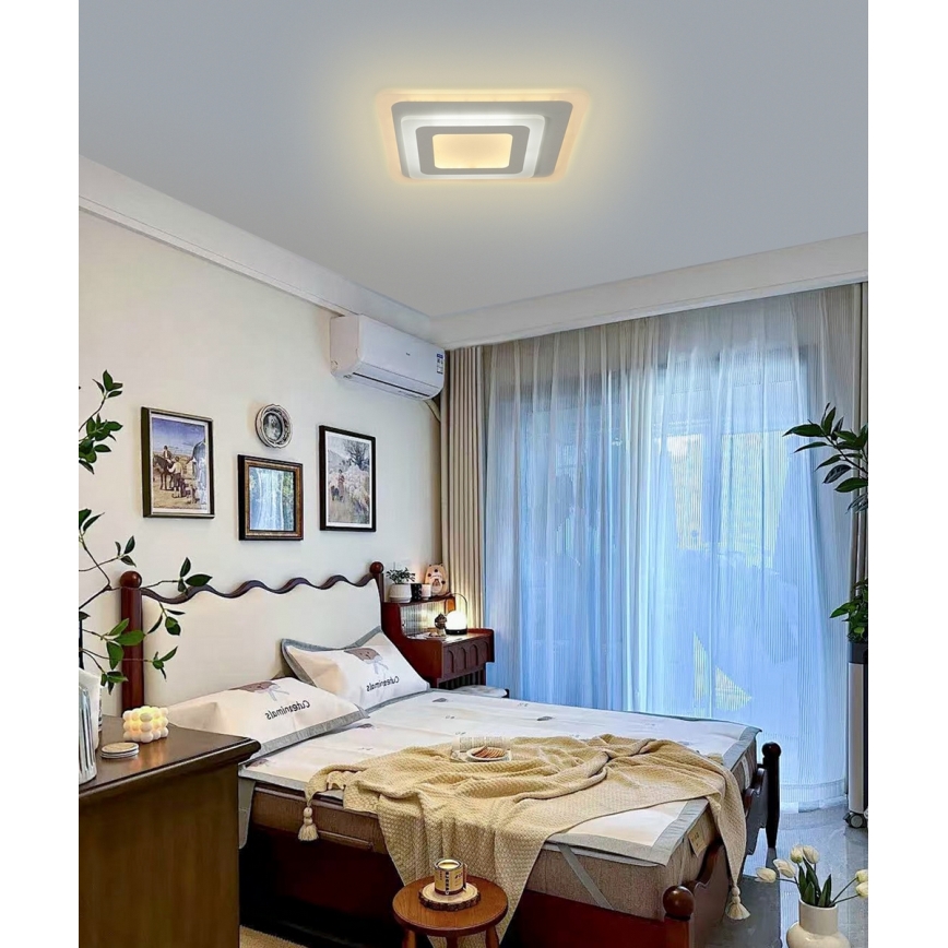 Brilagi - Dimbare LED-plafondlamp MODERN MINI LED/65W/230V 3000-6000K 37x37 cm + afstandsbediening