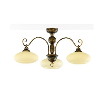 Brilagi - MOLLERO opbouwkroonluchter 3xE27/15W/230V Ø 84 cm brons/patina