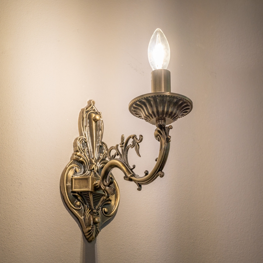 BRILAGI - Muurlamp CLASSIC 1xE14/10W/230V messing