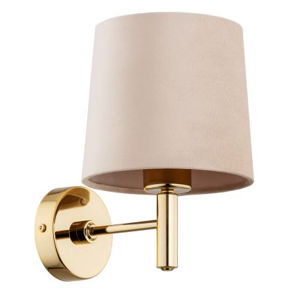 Brilagi - Muurlamp MONTE 1xE27/60W/230V beige/goud