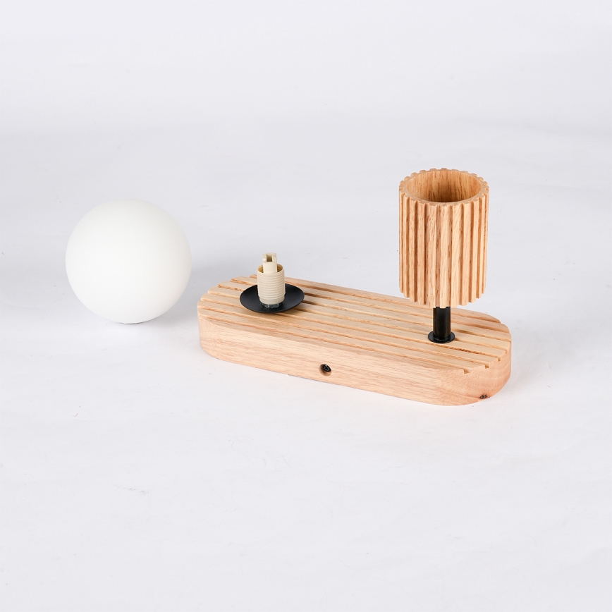 Brilagi - Wandspot MODERN WOOD 1xG9/5W/230V + 1xGU10/8W hout