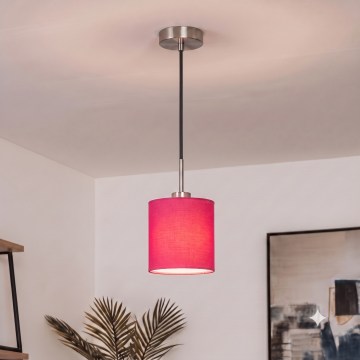 Brilagi - NUBILA LED-pendellamp aan kabel 1xE27/60W/230V Ø 14 cm zwart/roze